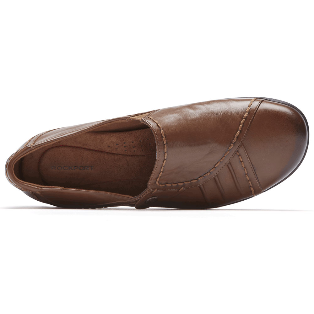 Rockport Womens Flats Brown - Daisey Monk - UK 842-VONGIR